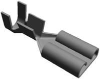 170214-2 TE Connectivity FASTON .187 Uninsulated Female Spade Connector, Receptacle, 4.75 x 0.51mm Tab Size, 0.2mm² to 0.6mm²