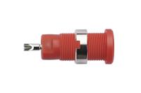 seb-3400-ni-rt Schutzinger Red Female Banana Socket, 2mm Connector, Solder Termination, 10A, 600V, Nickel Plating