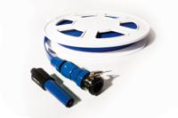 186-0597 RS PRO Flat roll-up hose with couplings, 8 bar, 20m Long