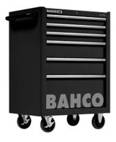 1475k6black Bahco 6 Drawer Solid Steel Wheeled Tool Trolley