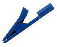 973584102 Hirschmann Test & Measurement Crocodile Clip 2 mm Connection, Brass, Bronze Contact, 8A, Blue