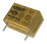 p278qs223m480a KEMET P278 Paper Capacitor, 480V ac, ±20%, 22nF, Through Hole