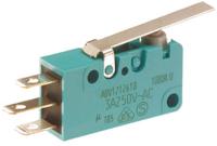 abv1212513 Panasonic Hinge Lever Micro Switch, Tab Terminal, 3 A @ 250 V ac, SP-CO, IP50
