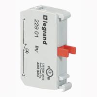 0-229-01 Legrand OSMOZ Contact & Light Block - NC 600 V ac
