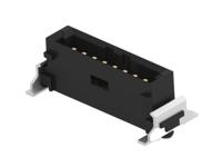 284699-e ERNI ERNI MiniBridge Series Vertical Board PCB Header, 8 Contact(s), 1.27 mm Pitch, 1 Row, Shrouded