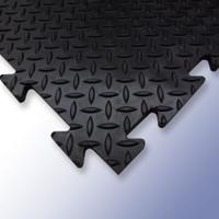 221-7920 RS PRO Black Anti-slip Tile PVC Anti-Slip Tile 470mm x 470mm x 14mm