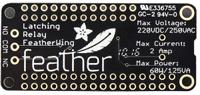 2923 ADAFRUIT INDUSTRIES FeatherWing Latching Relay for Adafruit Feather
