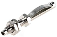 930050000 Hirschmann Test & Measurement Silver Male Banana Plug, 4 mm Connector, Solder Termination, Nickel Plating