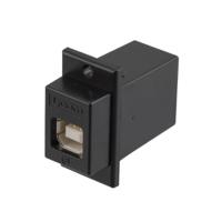 ecf504b-uba L-Com Straight, Panel Mount, Plug- Single Port Type Type B USB Connector