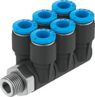 qslv6-18-6 Festo QSLV6-1/8-6 Series Threaded-to-Tube, R 1/8 Male, Threaded-to-Tube Connection Style, 153242