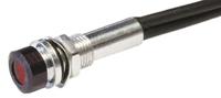 oxlmil5024acfl30algaas-red Oxley Red Panel Mount Indicator, 24V ac, 5mm Mounting Hole Size, Lead Wires Termination, IP67