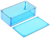 1591dtbu Hammond 1591 Series Transparent Blue Polycarbonate Enclosure, IP54, Transparent Blue Lid, 150 x 80 x 46mm
