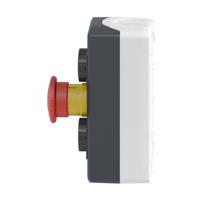xald328 Schneider Electric Latching, Spring Return Control Station Switch - 2NO, SPST, Polycarbonate, 3 Cutouts, Black, Red,