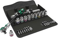 05004079001 Wera 28-Piece Imperial 1/2 in Standard Socket/Bit Set with Ratchet, 6 point; Hex Bit; Phillips Bit; Pozidriv Bit; Torx