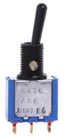5636adbgk APEM Toggle Switch, Panel Mount, On-On, SPDT, Solder Lug Terminal, 30V dc