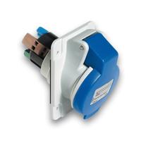 pky16f423 Schneider Electric, Mureva IP44 Grey Panel Mount 2P + E Angled Socket Plug, Socket, Rated At 16A, 200 → 250 V