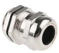 831-9052 RS PRO Metallic Nickel Plated Brass Cable Gland, PG13.5 Thread, 6mm min., 12mm max., IP68