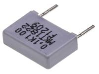 mkt1822410015 Vishay MKT 1822 Polyester Film Capacitor, 63 V ac, 100 V dc, ±10%, 100nF, Through Hole
