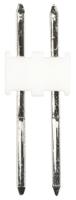 22-03-2021 Molex KK 254 Series Straight Through Hole Pin Header, 2 Contact(s), 2.54 mm Pitch, 1 Row, Unshrouded