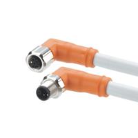 evca43 ifm electronic Power 2.5 mm² 5 Core Power Cable, Grey Polyurethane PUR, 5m