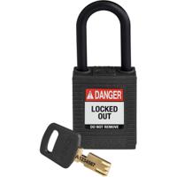 150231 Brady LOTO-101 Key Weatherproof Nylon, Plastic Padlock, 6.35mm Shackle, 38.00mm Body