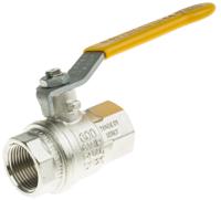 812-5273 RS PRO Nickel Plated Brass Full Bore, 2 Way, Ball Valve, Threaded, BSPT 3/4in, 40bar Operating Pressure