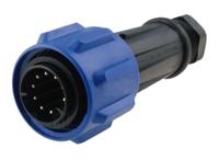 px091110p Bulgin Circular Connector, 10 Contacts, Cable, Standard Connector, Plug, Male, IP68, Buccaneer 900 Series
