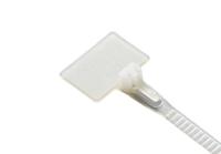 603-220 RS PRO Cable Ties, Releasable, 215mm x 3.6mm, Natural Nylon, Pk-100