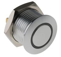 175-8467 RS PRO Illuminated Push Button Switch, Momentary, Panel Mount, 16mm Cutout, SPST, RGB LED, 36V dc, IP67