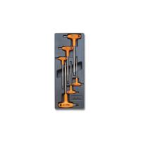 t52 BETA 6 piece T Shape Metric Hex Key Set, 2.5 → 6mm
