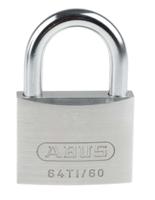 64ti60 ABUS 64TI Key Weatherproof Titanium Weatherproof Padlock, 9.5mm Shackle, 60mm Body