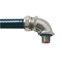 spl20m2090-x-5 Adaptaflex 90° Elbow, Conduit Fitting, 20mm Nominal Size, M20, Brass, Silver IP67 rating