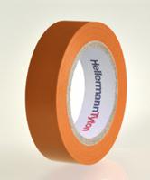 710-00110-htape-flex15-15x10-pvc-og HellermannTyton HelaTape Flex Orange Electrical Tape, 15mm x 10m