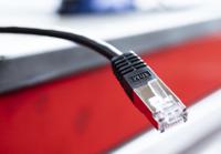 411-277 RS PRO, 10m Cat6, Black RJ45 to Male RJ45 Male, S/FTP Shielded, Terminated PVC Sheath