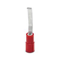 3240015 Phoenix Contact Hooked Insulated Blade terminal plug 18mm Blade Length, 16AWG to 22AWG, Red