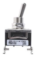 734-6801 RS PRO Toggle Switch, Panel Mount, On-None-Off, SPDT, Screw Terminal, 28V dc