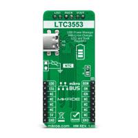 mikroe-4990 MikroElektronika Charger 18 Click Battery Charger for LTC3553 for mikroBUS Socket