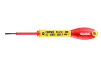 e165411 Expert by Facom Slotted Insulated Screwdriver, 5 mm, Slotted Head 3 mm Tip, VDE/1000V