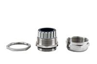 1427bcgpg7 Hammond 1427BCG Series Grey Nickel Plated Brass Cable Gland, PG7 Thread, 3mm min., 4mm max., IP68