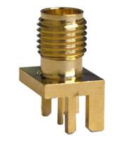 bu-1420701801 Mueller Electric, Jack Edge Mount SMA Connector, Solder Termination, Straight Body