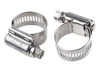 htm27p HI-TORQUE Stainless Steel Slotted Hex Worm Drive, 16mm Band Width, 20 → 27mm ID