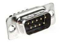 l717d-e09p-st Amphenol Communications Solutions 9 Way Cable Mount D-sub Connector Plug, 2.74mm Pitch