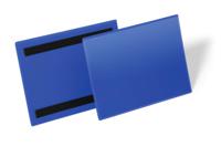 174307 Durable Magnetic Blue A5 Metal Logistic pockets, 163mm Height, 223mm Width