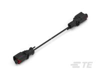2362353-4 TE Connectivity 2 Way Male F Type to 2 Way Male F Type Cable assembly, 3m