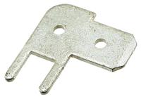 726389-2 TE Connectivity FASTON .187 Uninsulated Male Spade Connector, PCB Tab, 4.8 x 0.5mm Tab Size