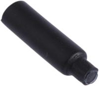 416-00001-pec-62-po-x-bk HellermannTyton Adhesive Lined End Cap, Black 6mm Sleeve Dia. x 25mm Length 3:1 Ratio, PEC Series