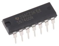 sn7400n Texas Instruments SN7400N, Quad 2-Input NAND Logic Gate, 14-Pin PDIP