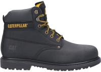 p724621 CAT P724621 Black Steel Toe Capped Unisex Safety Boots, UK 9, EU 43