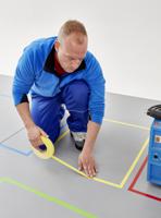 04169-00057-94 Tesa 4169 Blue Soft PVC 33m Floor Tape, 0.18mm Thickness