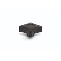 284-5581 RS PRO Black Thermoplastic Clamping Knob, M6, Threaded Mount